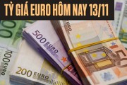 Tỷ giá euro ngày 13/11: VietinBank giảm hơn 500 đồng