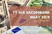 Tỷ giá Sacombank hôm nay 20/5, bảng Anh, euro và USD tăng giá đồng loạt